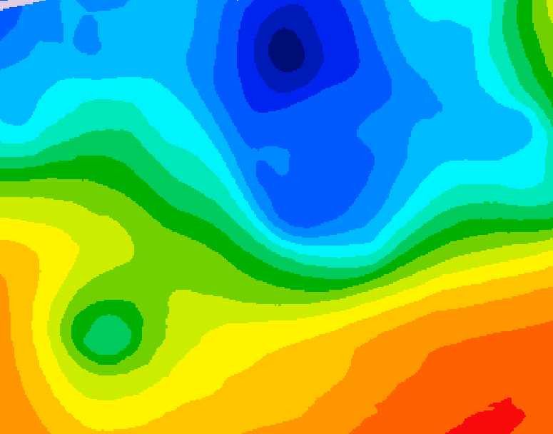 GDPS 500 millibar geopotential height 156 hour forecast chart for Canada based on 2026/10/05 1200Z data