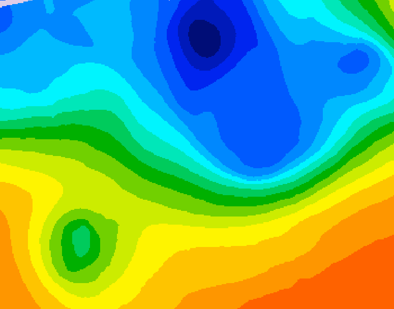 GDPS 500 millibar geopotential height 168 hour forecast chart for Canada based on 2026/10/05 1200Z data