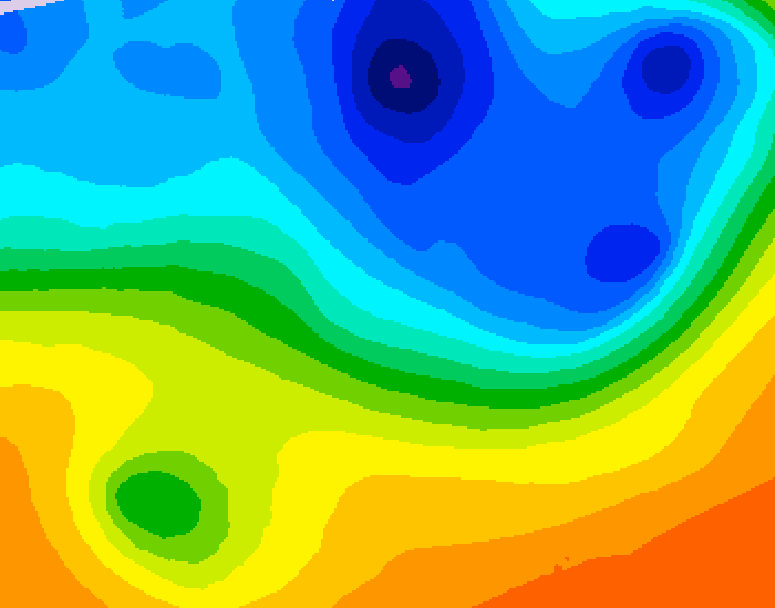 GDPS 500 millibar geopotential height 180 hour forecast chart for Canada based on 2026/10/05 1200Z data