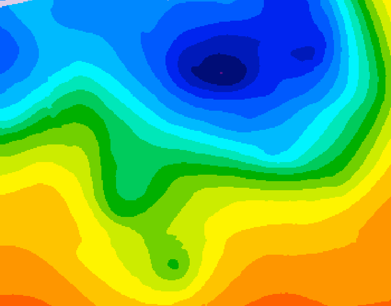 GDPS 500 millibar geopotential height 240 hour forecast chart for Canada based on 2026/10/05 1200Z data
