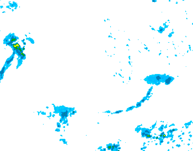 GDPS precipitation 180 hour forecast chart for Canada based on 2026/10/05 0000Z data