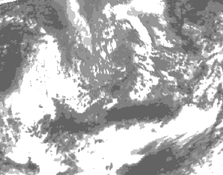 GDPS total cloud 156 hour forecast chart for Canada based on 2026/10/05 0000Z data
