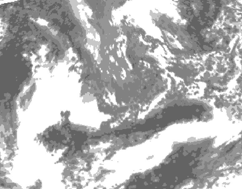 GDPS total cloud 168 hour forecast chart for Canada based on 2026/10/05 0000Z data