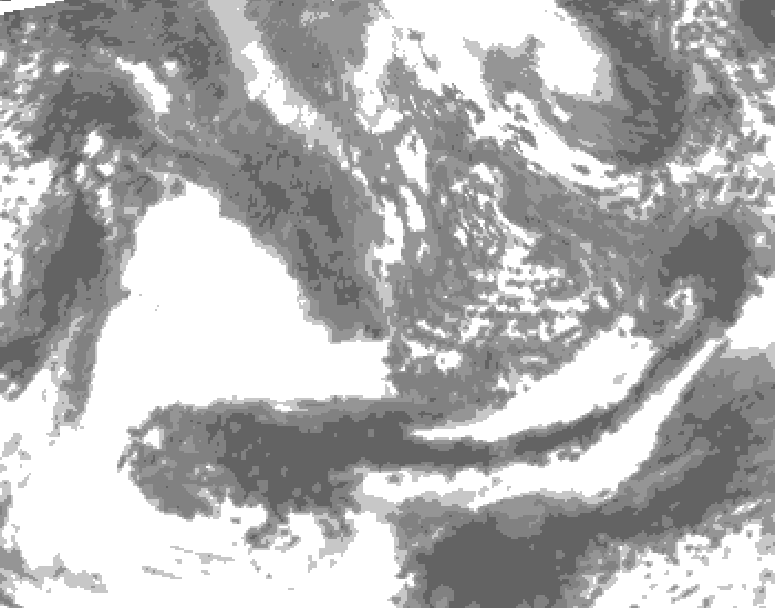 GDPS total cloud 192 hour forecast chart for Canada based on 2026/10/05 0000Z data