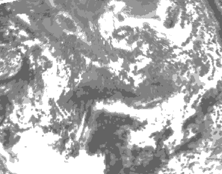 GDPS total cloud 240 hour forecast chart for Canada based on 2026/10/05 1200Z data