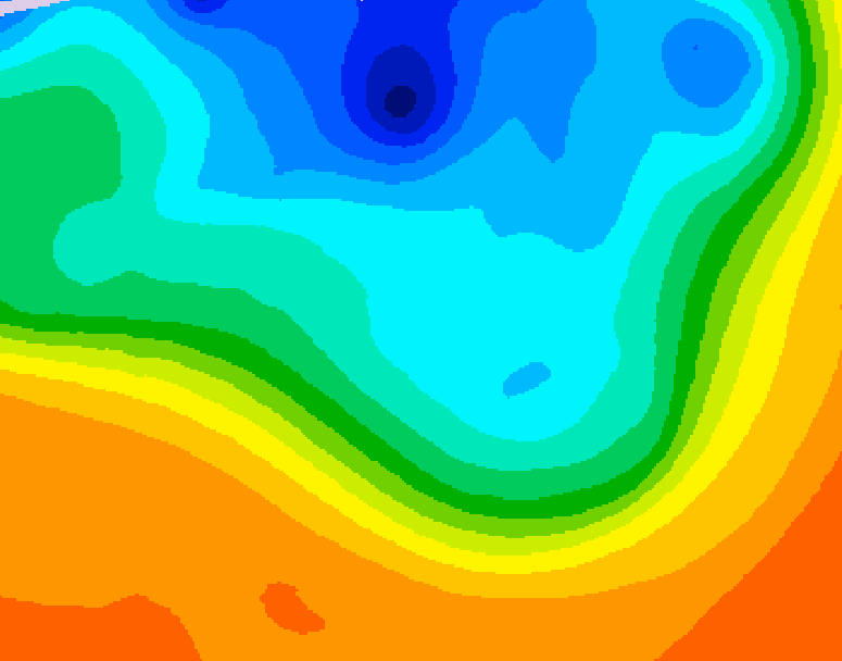 GDPS 500 millibar geopotential height 066 hour forecast chart for Canada based on 2026/10/06 0000Z data