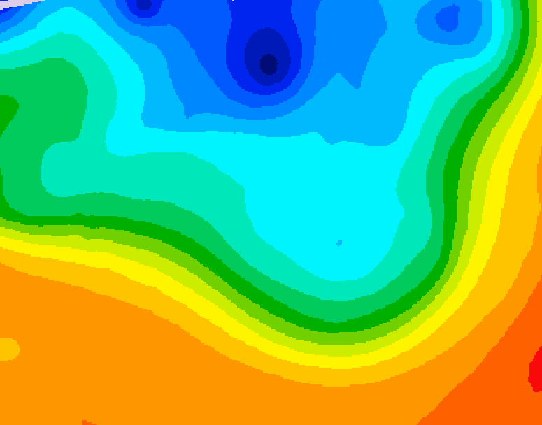 GDPS 500 millibar geopotential height 072 hour forecast chart for Canada based on 2026/10/06 0000Z data