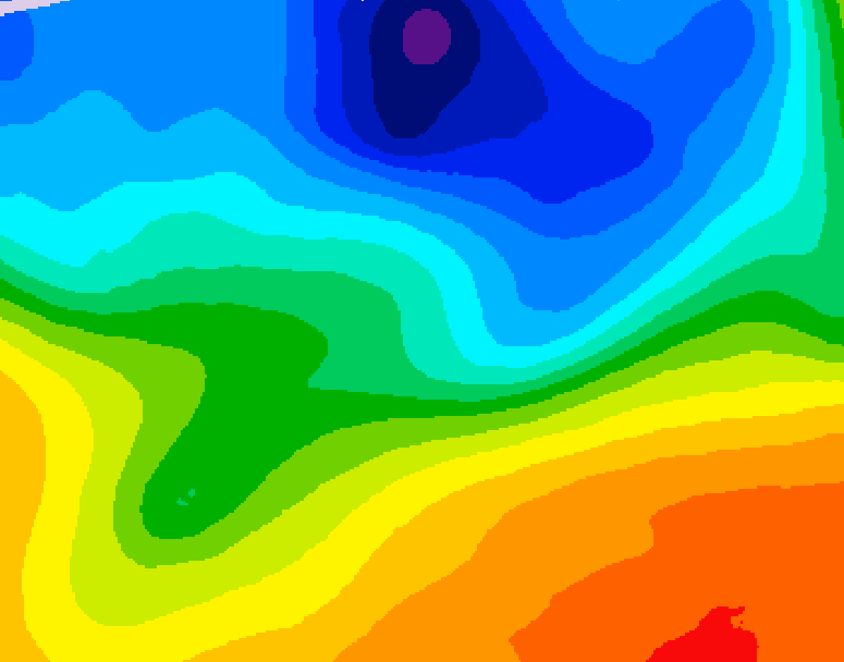 GDPS 500 millibar geopotential height 144 hour forecast chart for Canada based on 2026/10/06 0000Z data