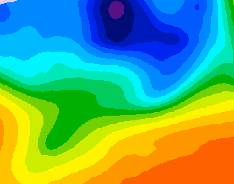 GDPS 500 millibar geopotential height 150 hour forecast chart for Canada based on 2026/10/06 0000Z data