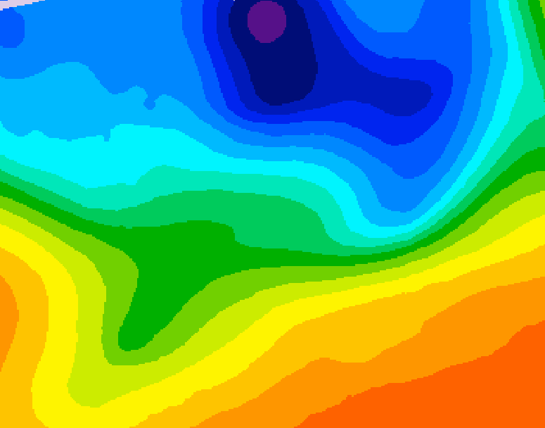 GDPS 500 millibar geopotential height 156 hour forecast chart for Canada based on 2026/10/06 0000Z data