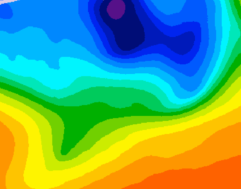 GDPS 500 millibar geopotential height 162 hour forecast chart for Canada based on 2026/10/06 0000Z data
