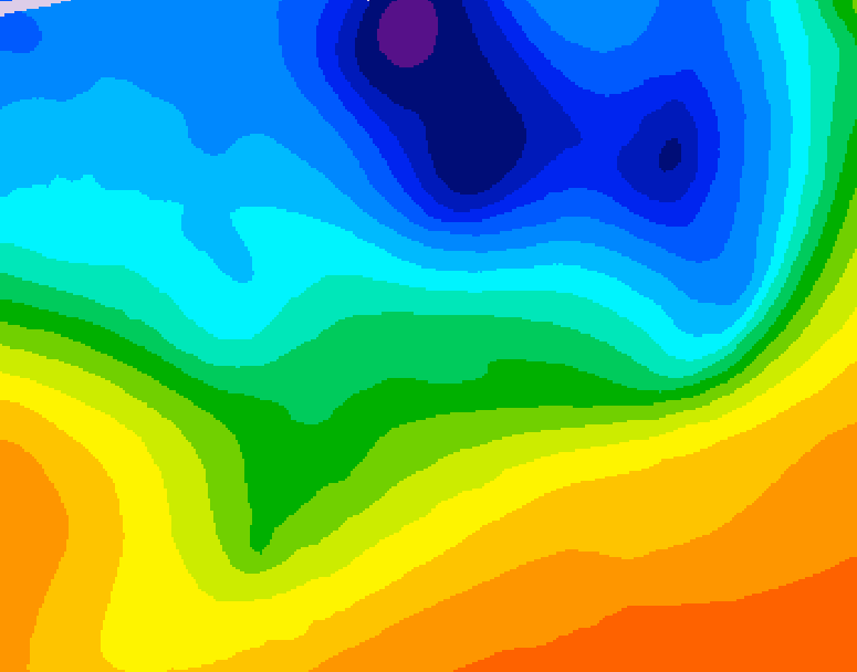 GDPS 500 millibar geopotential height 168 hour forecast chart for Canada based on 2026/10/06 0000Z data