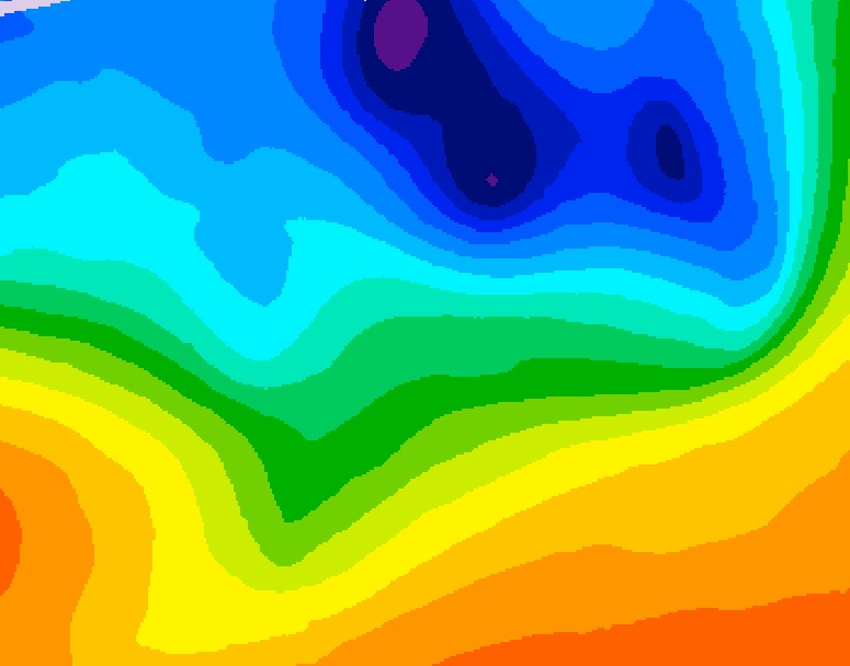 GDPS 500 millibar geopotential height 174 hour forecast chart for Canada based on 2026/10/06 0000Z data