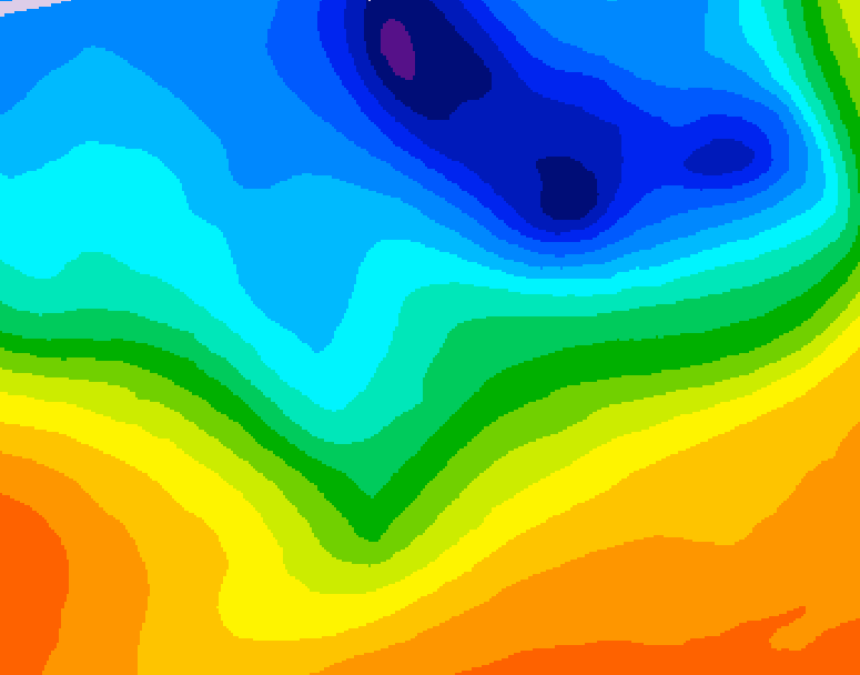 GDPS 500 millibar geopotential height 186 hour forecast chart for Canada based on 2026/10/06 0000Z data