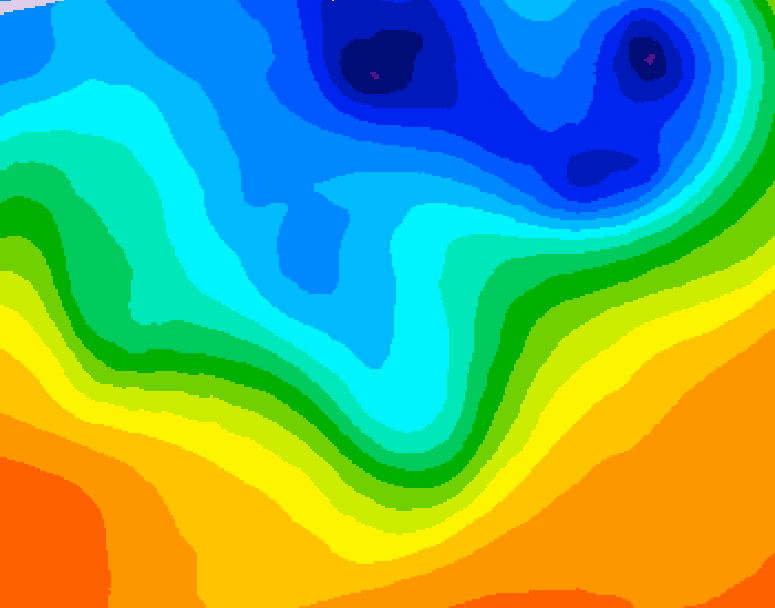 GDPS 500 millibar geopotential height 204 hour forecast chart for Canada based on 2026/10/06 0000Z data