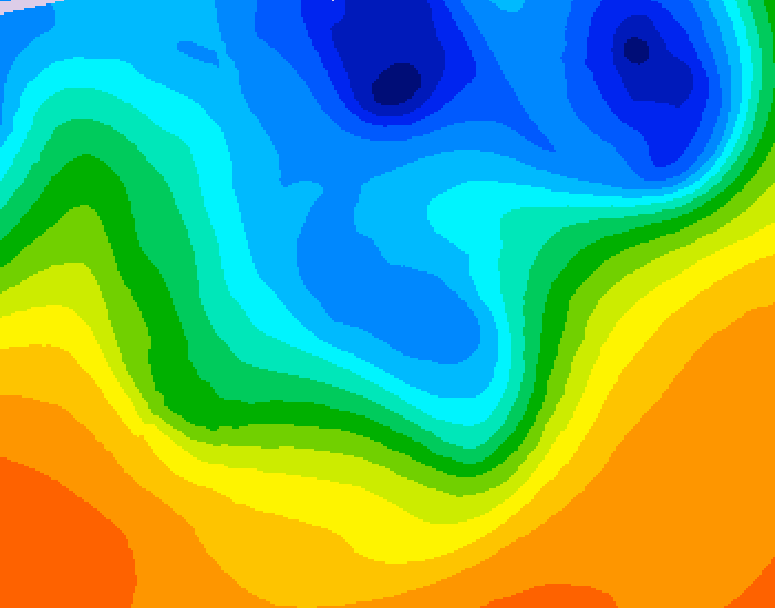 GDPS 500 millibar geopotential height 216 hour forecast chart for Canada based on 2026/10/06 0000Z data