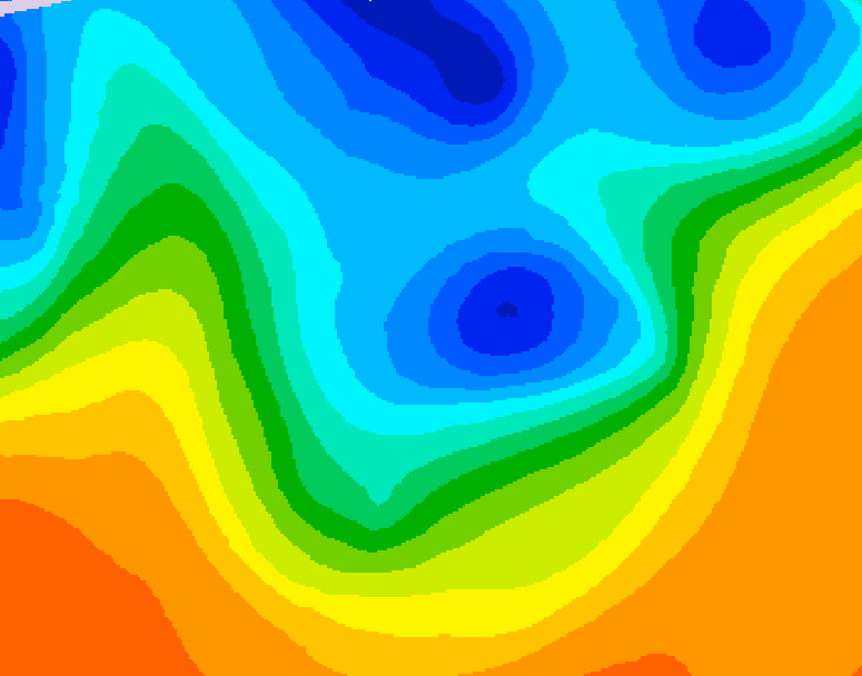 GDPS 500 millibar geopotential height 234 hour forecast chart for Canada based on 2026/10/06 0000Z data