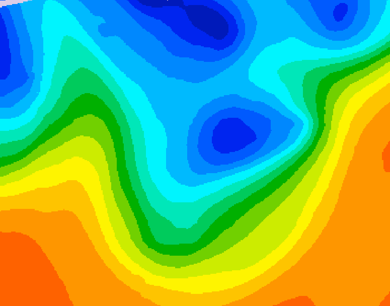 GDPS 500 millibar geopotential height 240 hour forecast chart for Canada based on 2026/10/06 0000Z data