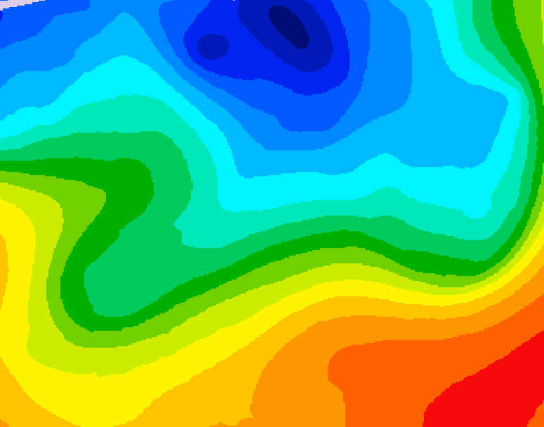 GDPS 500 millibar geopotential height 108 hour forecast chart for Canada based on 2026/10/06 1200Z data