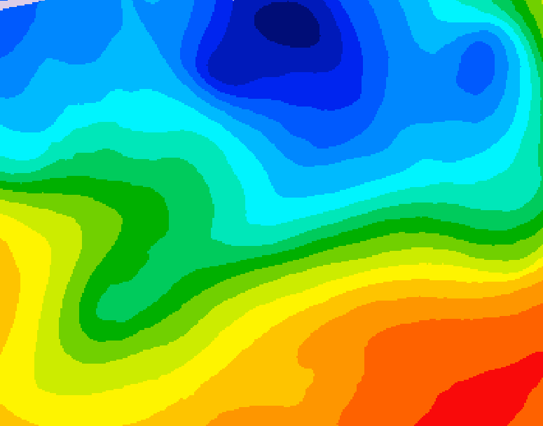 GDPS 500 millibar geopotential height 120 hour forecast chart for Canada based on 2026/10/06 1200Z data