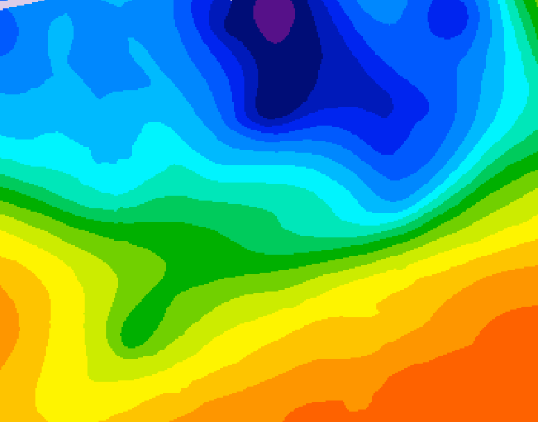 GDPS 500 millibar geopotential height 144 hour forecast chart for Canada based on 2026/10/06 1200Z data