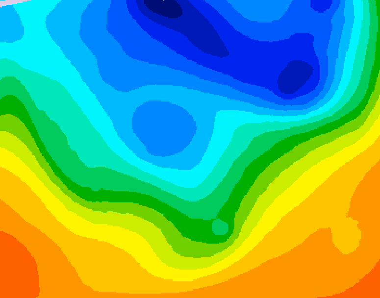 GDPS 500 millibar geopotential height 192 hour forecast chart for Canada based on 2026/10/06 1200Z data