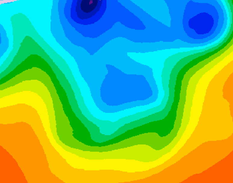 GDPS 500 millibar geopotential height 216 hour forecast chart for Canada based on 2026/10/06 1200Z data