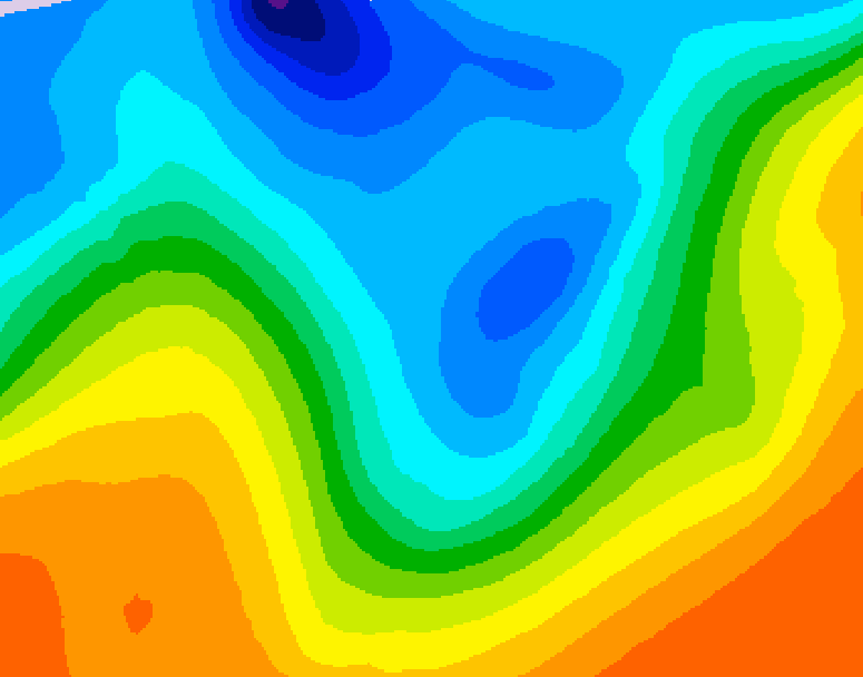 GDPS 500 millibar geopotential height 240 hour forecast chart for Canada based on 2026/10/06 1200Z data