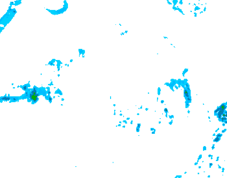 GDPS precipitation 072 hour forecast chart for Canada based on 2026/10/06 0000Z data