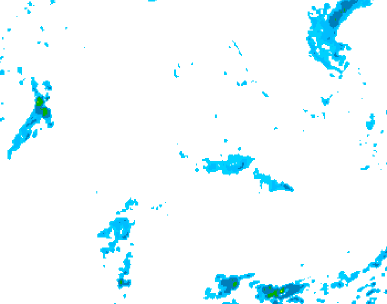 GDPS precipitation 120 hour forecast chart for Canada based on 2026/10/06 1200Z data