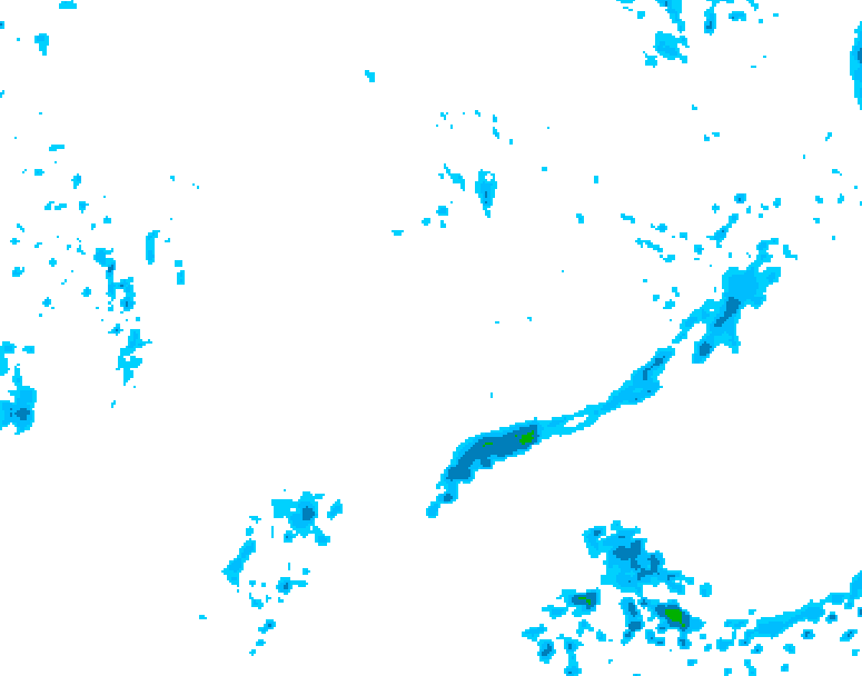 GDPS precipitation 144 hour forecast chart for Canada based on 2026/10/06 1200Z data