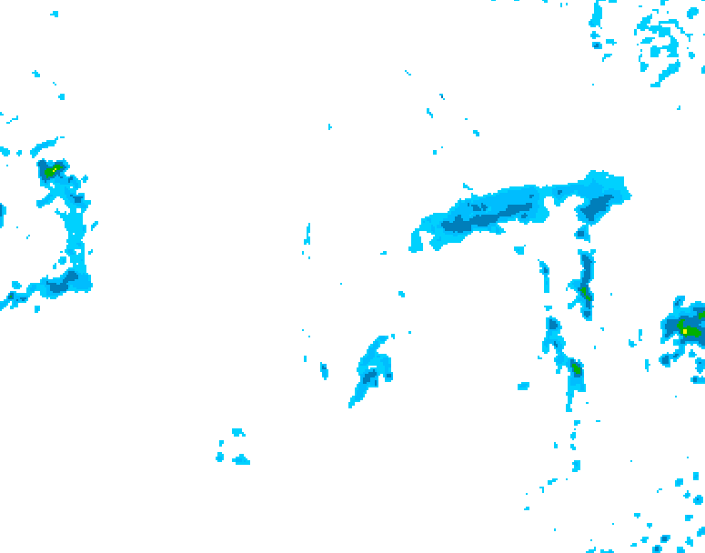 GDPS precipitation 222 hour forecast chart for Canada based on 2026/10/06 1200Z data