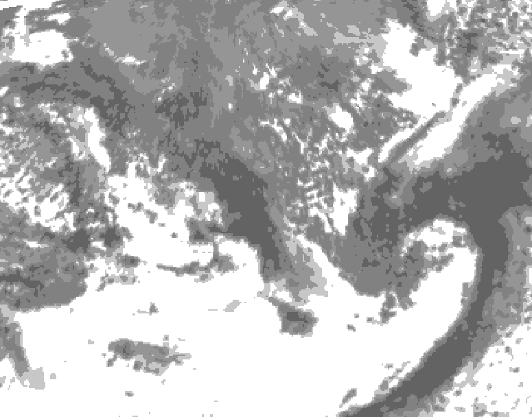 GDPS total cloud 006 hour forecast chart for Canada based on 2026/10/06 0000Z data