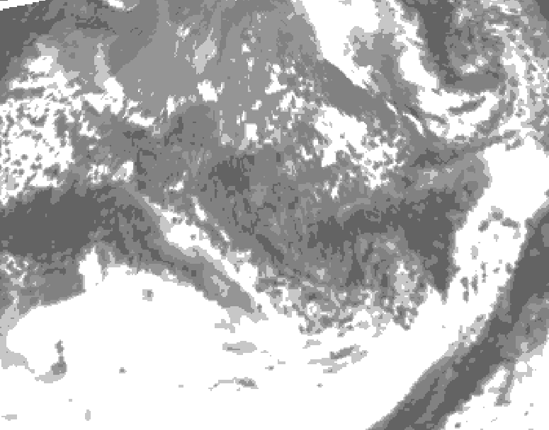 GDPS total cloud 066 hour forecast chart for Canada based on 2026/10/06 0000Z data
