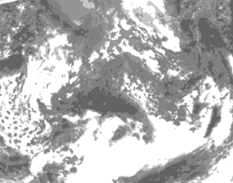 GDPS total cloud 114 hour forecast chart for Canada based on 2026/10/06 0000Z data