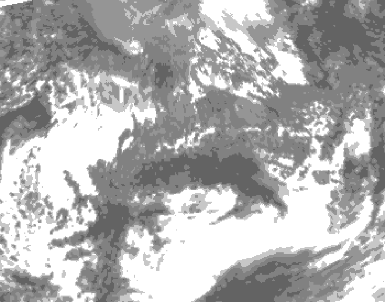 GDPS total cloud 126 hour forecast chart for Canada based on 2026/10/06 0000Z data