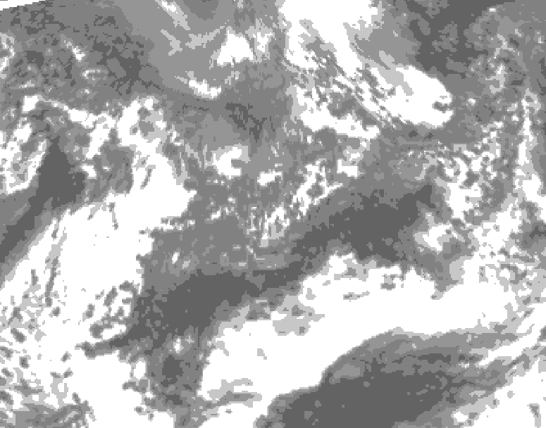 GDPS total cloud 138 hour forecast chart for Canada based on 2026/10/06 0000Z data