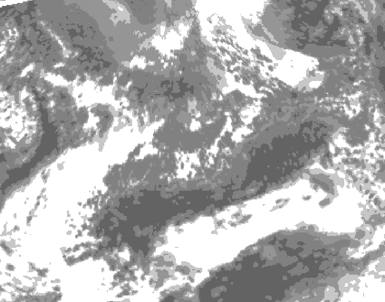 GDPS total cloud 144 hour forecast chart for Canada based on 2026/10/06 0000Z data
