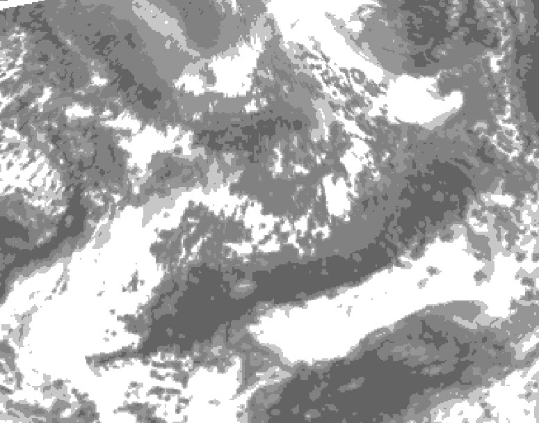 GDPS total cloud 150 hour forecast chart for Canada based on 2026/10/06 0000Z data