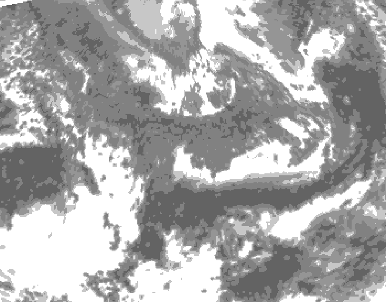 GDPS total cloud 174 hour forecast chart for Canada based on 2026/10/06 0000Z data