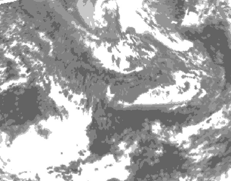 GDPS total cloud 180 hour forecast chart for Canada based on 2026/10/06 0000Z data
