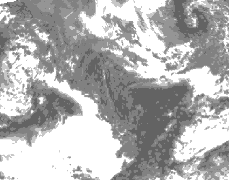 GDPS total cloud 204 hour forecast chart for Canada based on 2026/10/06 0000Z data