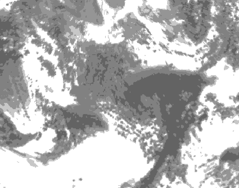 GDPS total cloud 216 hour forecast chart for Canada based on 2026/10/06 0000Z data