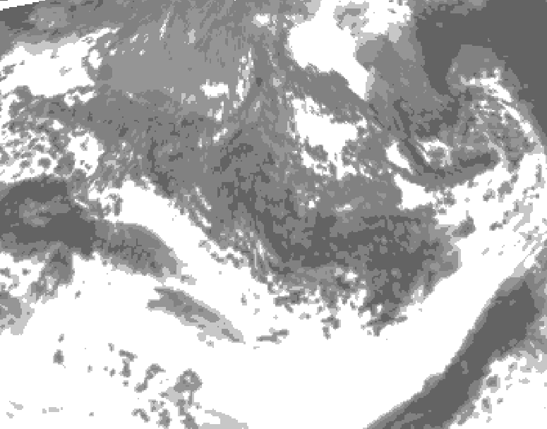 GDPS total cloud 036 hour forecast chart for Canada based on 2026/10/06 1200Z data