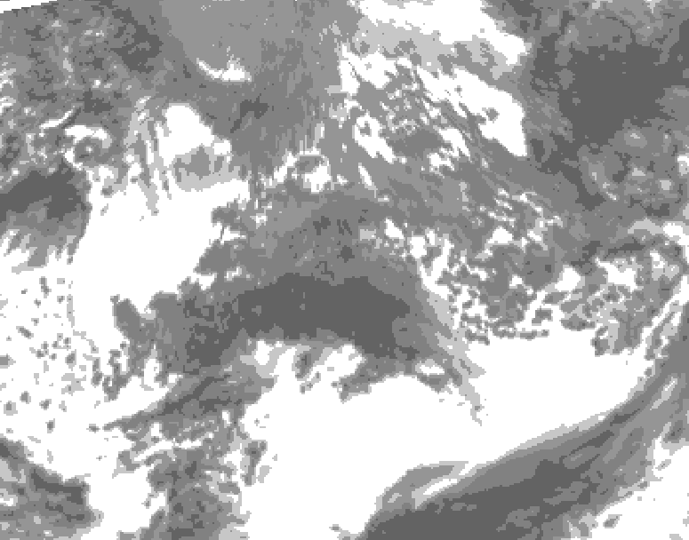 GDPS total cloud 108 hour forecast chart for Canada based on 2026/10/06 1200Z data