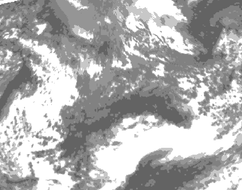 GDPS total cloud 120 hour forecast chart for Canada based on 2026/10/06 1200Z data