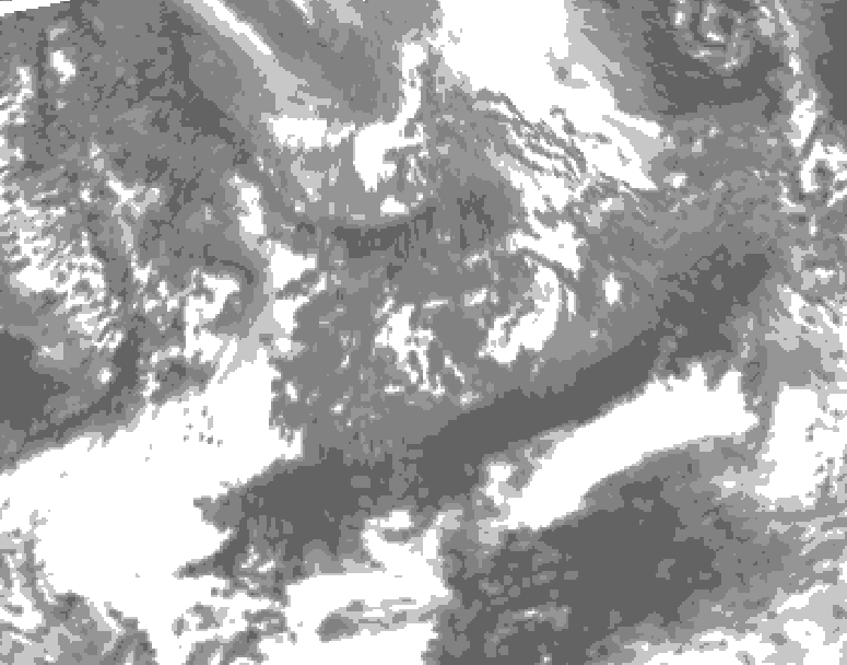 GDPS total cloud 144 hour forecast chart for Canada based on 2026/10/06 1200Z data