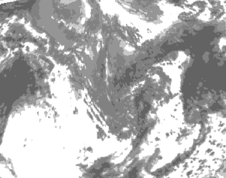 GDPS total cloud 240 hour forecast chart for Canada based on 2026/10/06 1200Z data