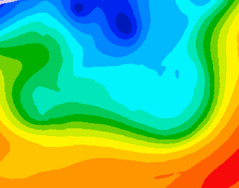 GDPS 500 millibar geopotential height 066 hour forecast chart for Canada based on 2026/10/07 0000Z data