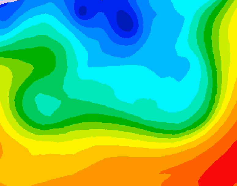 GDPS 500 millibar geopotential height 072 hour forecast chart for Canada based on 2026/10/07 0000Z data